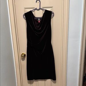 Elegant Purple Velvet Dress